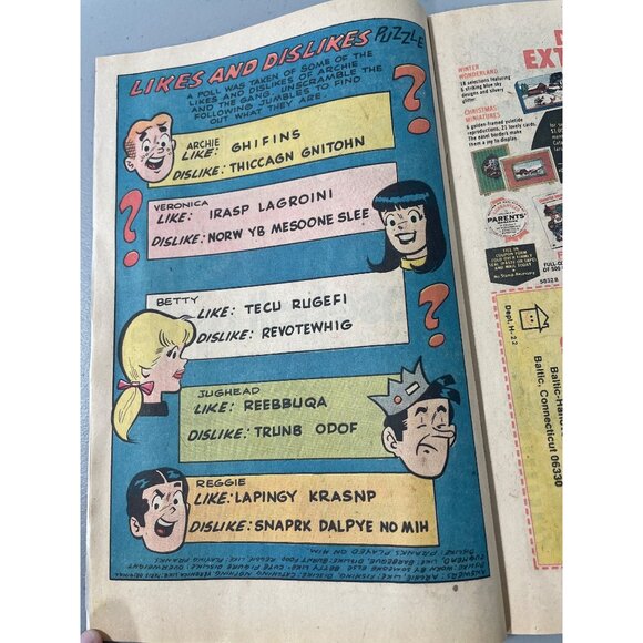 Everythings Archie #41 August 1975 Archie Series Comic Retro Bagged Boarded - Picture 5 of 6